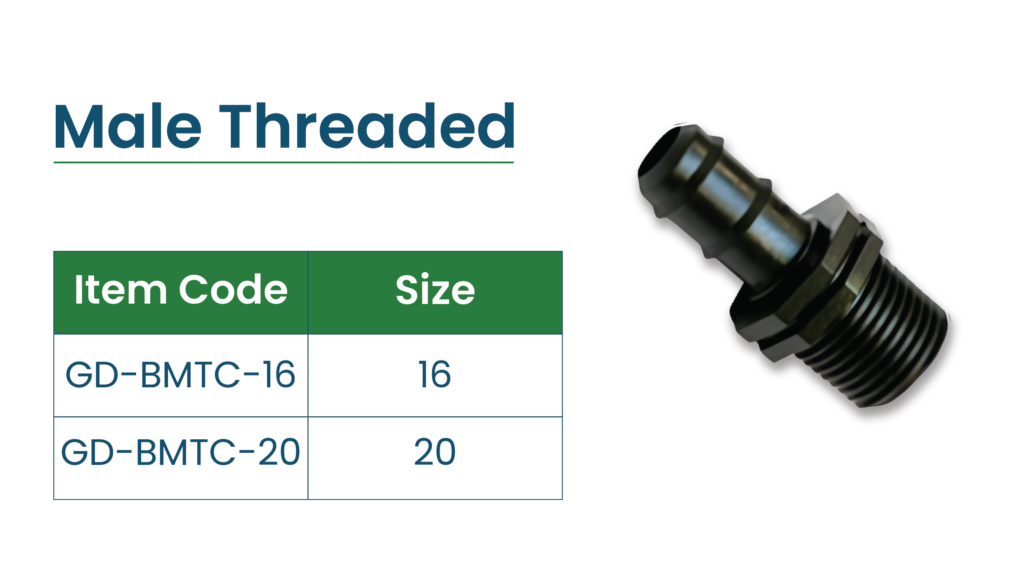 ghafdrip male threaded